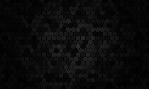 無料Vector 抽象的な黒いテクスチャ背景六角形