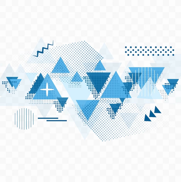 免費 Vector 抽象的藍色幾何背景