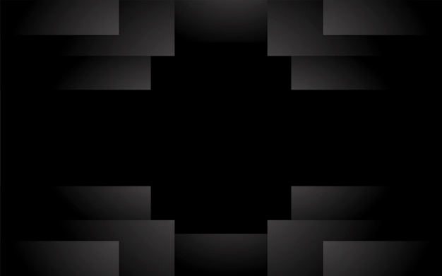 無料Vector 黒い背景の幾何学的なグラディエントデザイン
