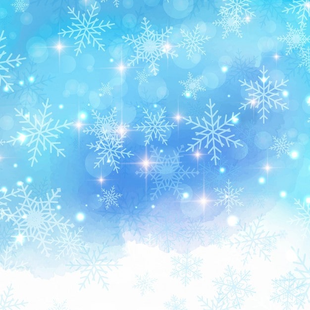 無料Vector 青色メリークリスマスの背景
