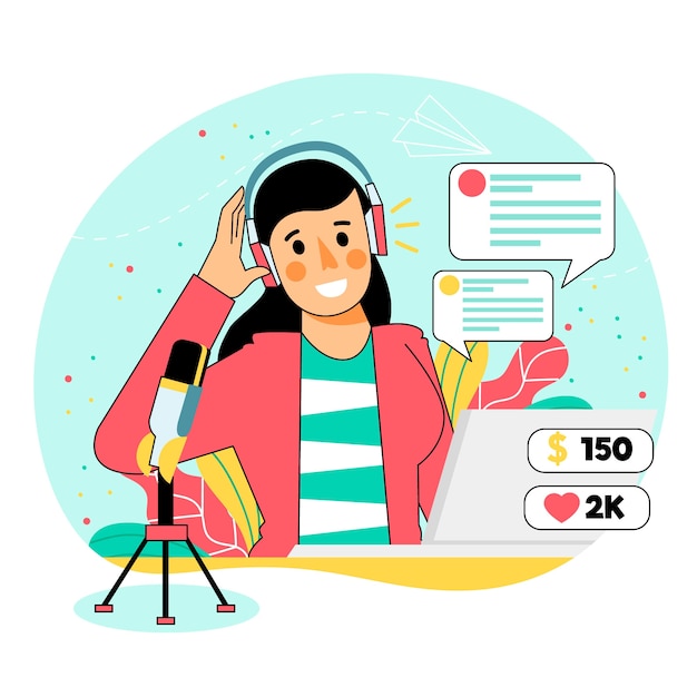 無料Vector 放送ライブイベントのコンセプト