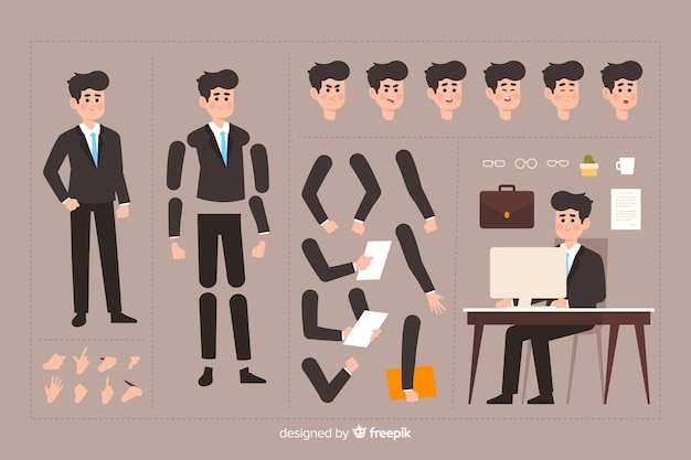 ฟรี Vector ตัวละครการ์ตูนสำหรับ motion design