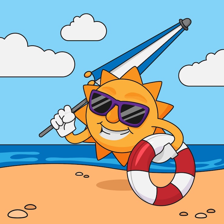無料Vector 漫画の夏のイラスト