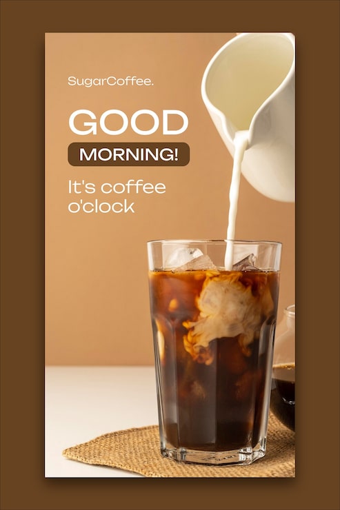 Coffee instagram story template design