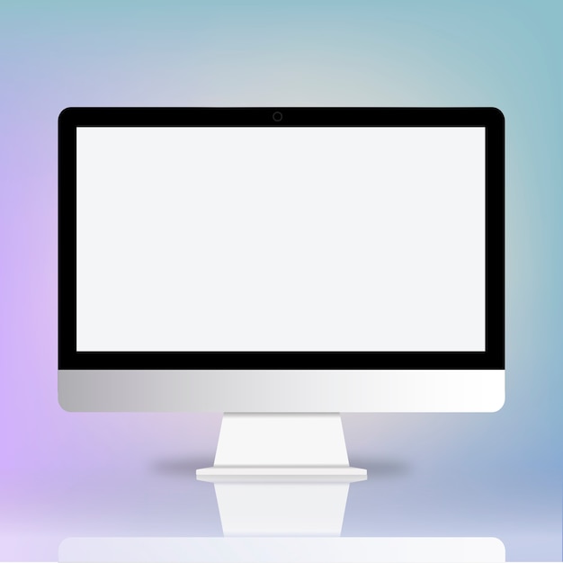 무료 Vector 컴퓨터 화면 데스크탑 pc 기술 아이콘 벡터 개념