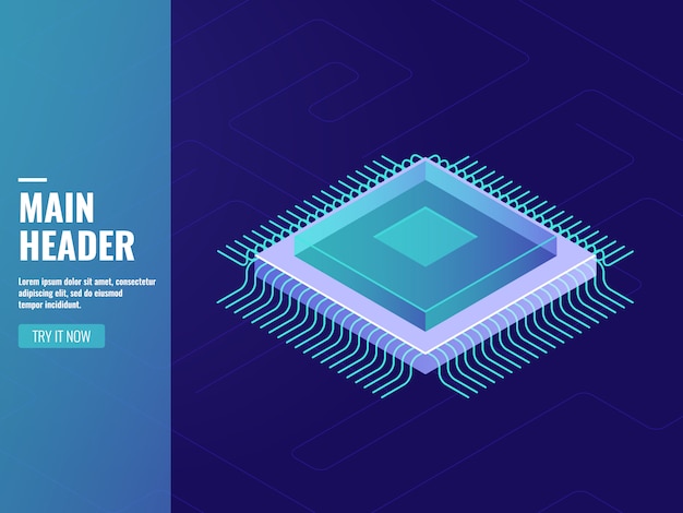무료 Vector 컴퓨터 기술, 컴퓨터 프로세서 유닛, cpu, 데이터 처리, 서버 룸