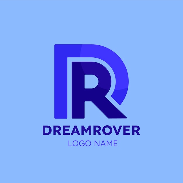 무료 Vector 평평한 디자인 모노그램 로고 템플릿