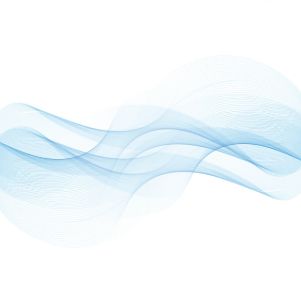 無料Vector 現代の青い波の背景