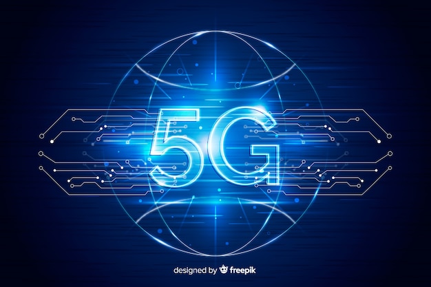 무료 Vector 미래 배경 5g 기술