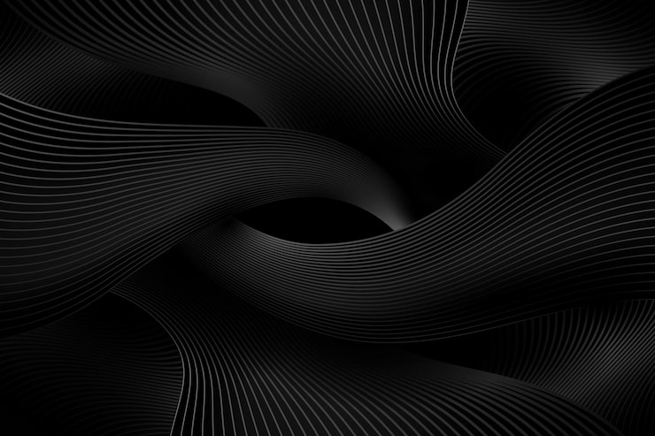 免費 Vector 黑色背景,有波紋的線條