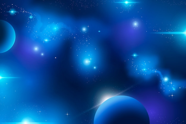 無料Vector グラディエント銀河の背景