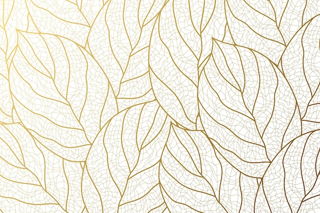 免费Vector 渐变金色线性背景