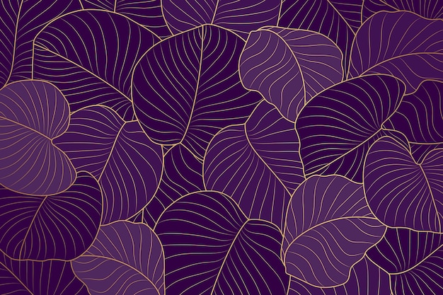 免费Vector 渐变金色线性背景