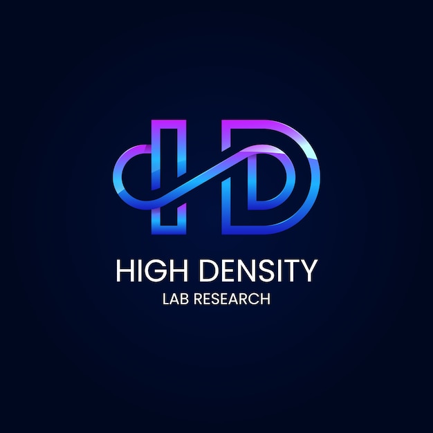 무료 Vector 그라디언트 hd 모노그램 로고 디자인 템플릿