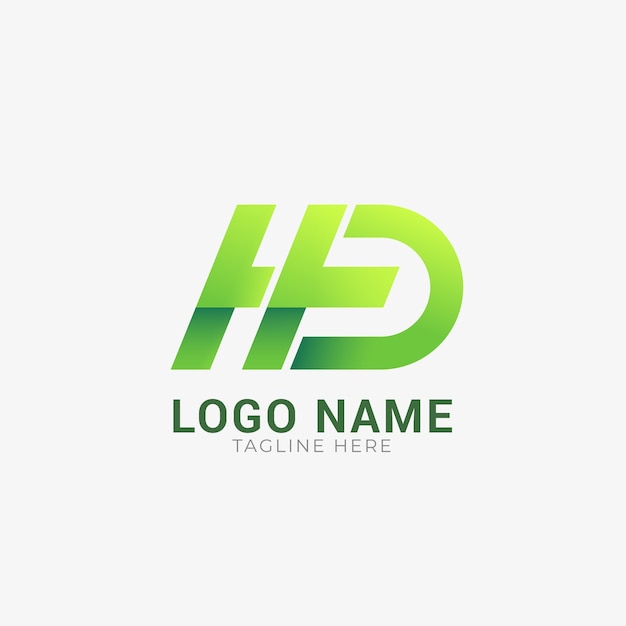 무료 Vector 그라디언트 hd 모노그램 로고 템플릿