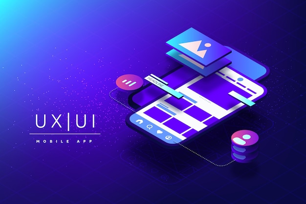 무료 Vector 그라데이션 ui/ux 배경