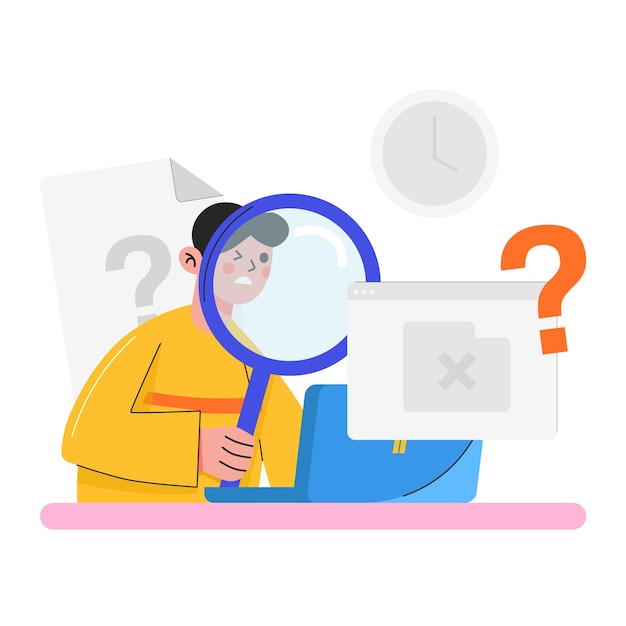 무료 Vector 손으로 그린 데이터 없음 그림