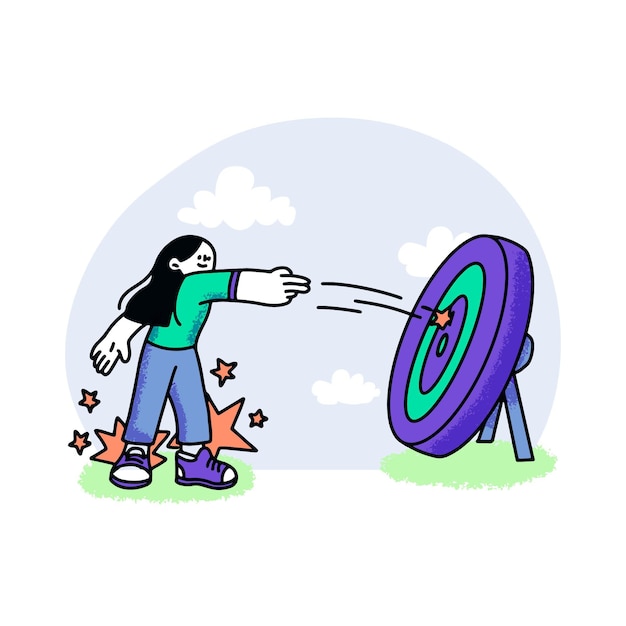 免费Vector 手绘的我们的使命概念