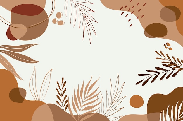 ฟรี Vector พื้นหลังสีดินเผาภาพวาดมือ