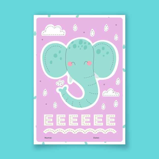 免费Vector 手绘描摹练习表模板