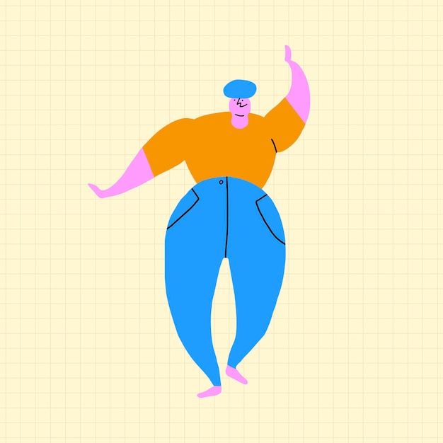 무료 Vector 파티 디자인 요소 벡터에서 춤추는 행복한 사람