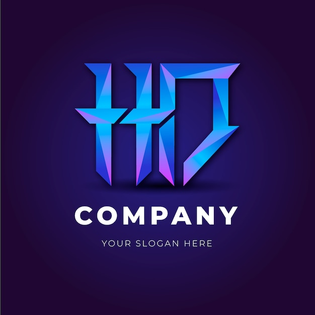 무료 Vector hd 모노그램 로고 템플릿