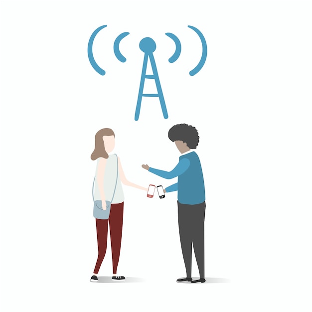 無料Vector 技術を使った人間のアバターのイラスト