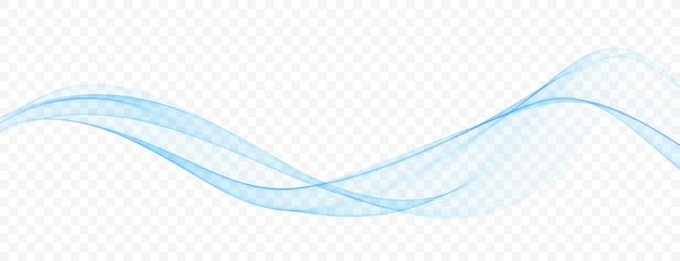 無料Vector 青い流れる波線のパターン背景デザイン