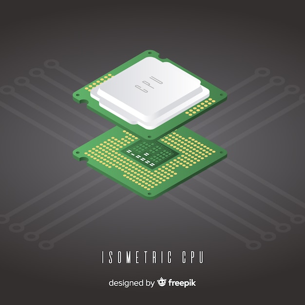 무료 Vector 아이소 메트릭 cpu