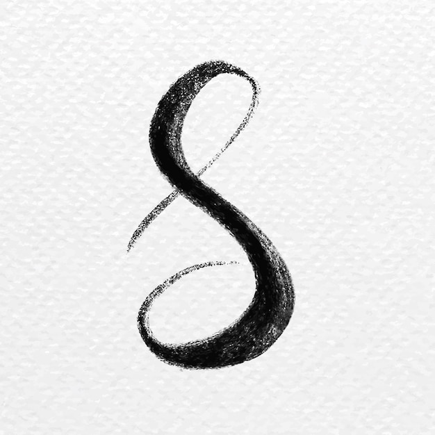 免費 Vector 字母书法 s 矢量小写字体