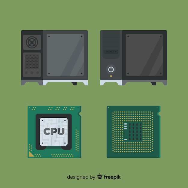 무료 Vector 평면 디자인으로 현대 호스팅 개념