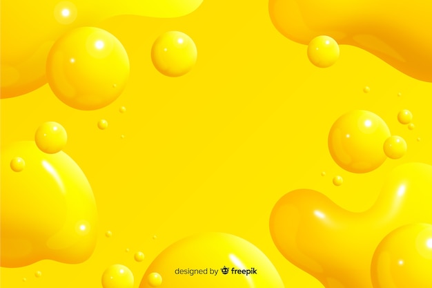 免费Vector 单色逼真的液体效果背景