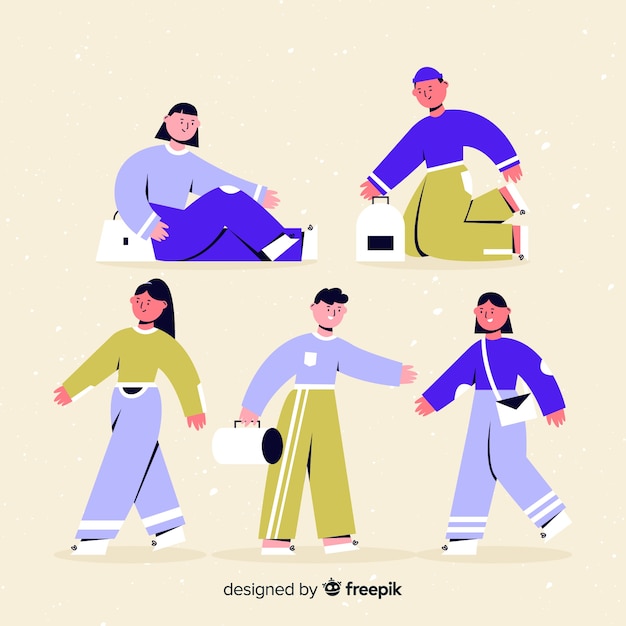 免费Vector 人们在做的事情