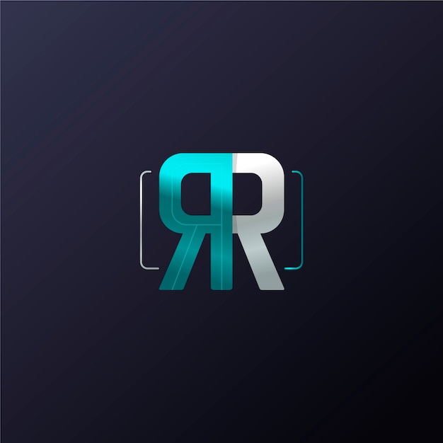 무료 Vector 전문 rr 로고 템플릿