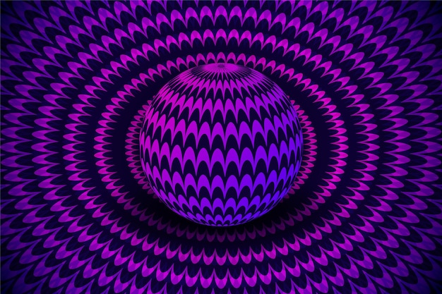 無料Vector サイケデリック・オプティカル・イリュージョン