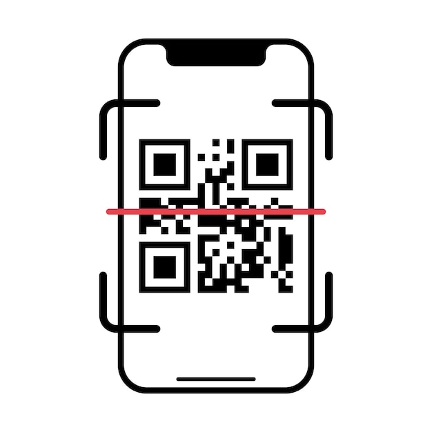무료 Vector 드폰의 qr 코드