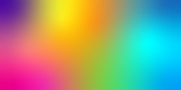 無料Vector レインボーグラデーションバナーデザイン
