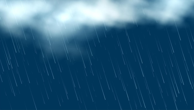 ฟรี Vector เมฆสมจริงพร้อมฝนตก