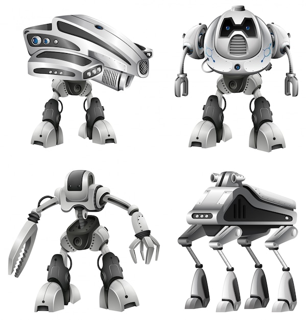 ฟรี Vector ชุดของหุ่นยนต์ต่างๆ