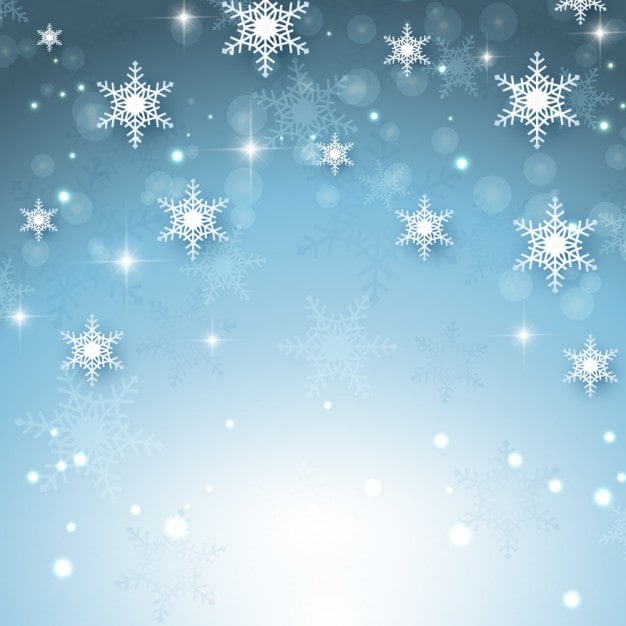 無料Vector ボケ、明るい背景に雪片
