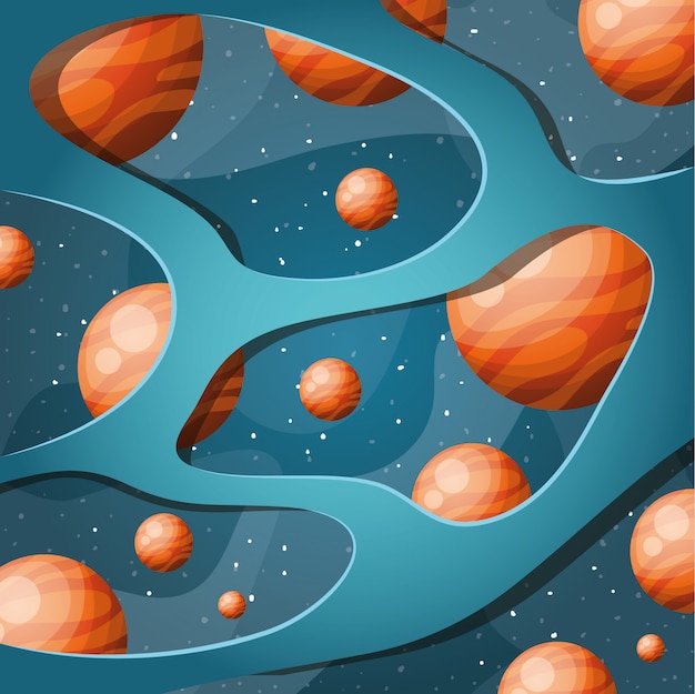 免费Vector 太阳系行星