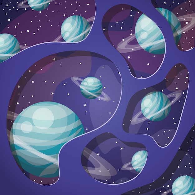 免费Vector 太阳系行星
