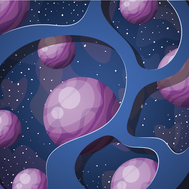 免费Vector 太阳系行星