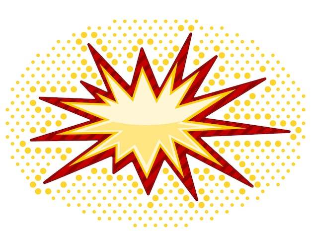 免费Vector 矢量爆炸，在白色背景上隔离