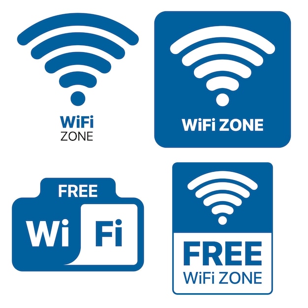 Бесплатный Вектор настройка зоны wi-fi
