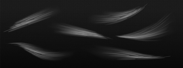 無料Vector 風吹くエフェクトミストスモークorブリザードセット