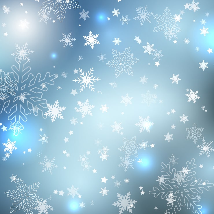 無料Vector 冬の雪花