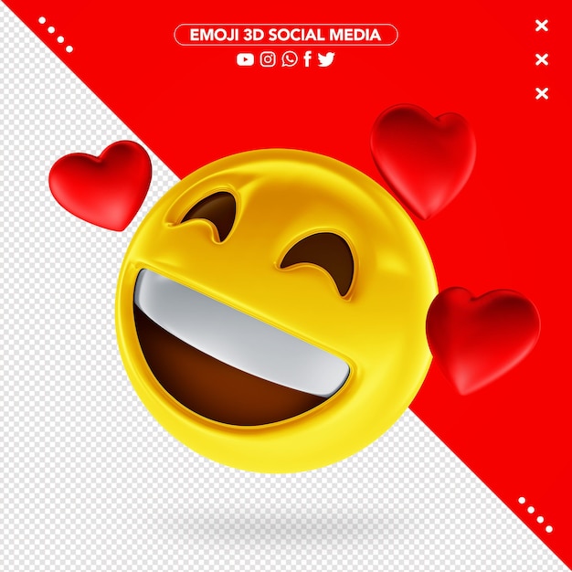 Kostenlose PSD 3d-rendering des kegel-emojis.