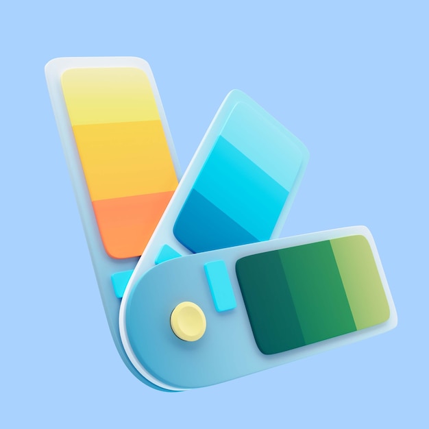 Kostenlose PSD 3d-rendering eines grafischen designelements