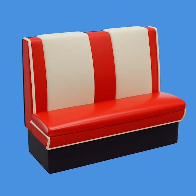 Kostenlose PSD 3d-rendering eines restaurants